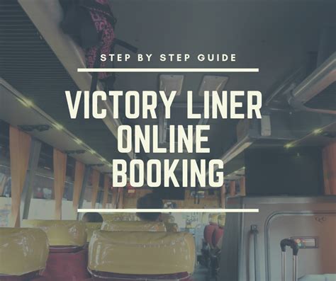 Victory Liner Online Booking: Step By Step Guide .